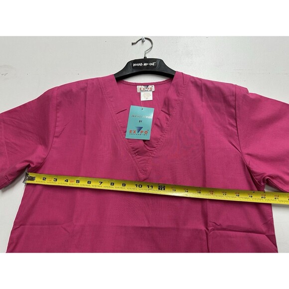 Expo V Neck women size small nurse medical uniform pants and top pink - Picture 5 of 10